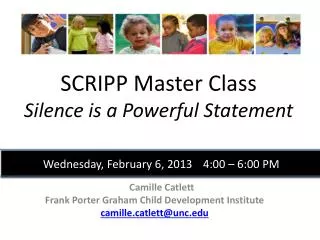 SCRIPP Master Class Silence is a Powerful Statement