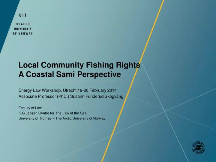 local community fishing rights a coastal sami perspective