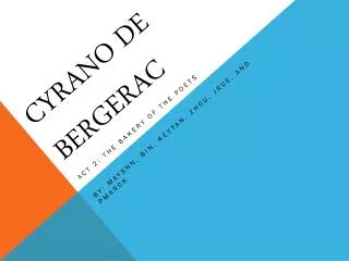 Cyrano de Bergerac