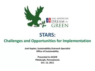 STARS: Challenges and Opportunities for Implementation