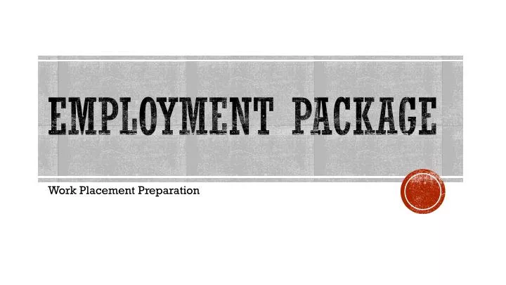 employment package