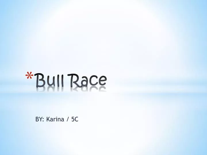 bull race