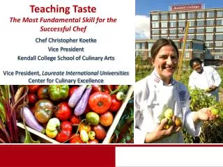 Teaching Taste The Most Fundamental Skill for the Successful Chef