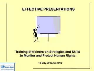 Training of trainers on Strategies and Skills to Monitor and Protect Human Rights
