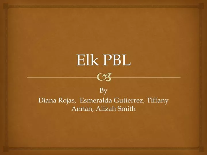 elk pbl