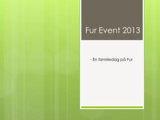 fur event 2013