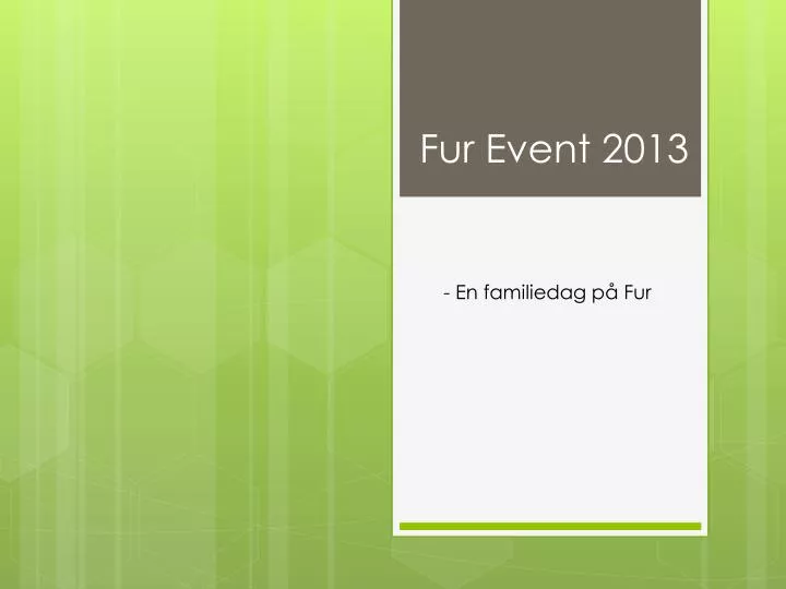 fur event 2013