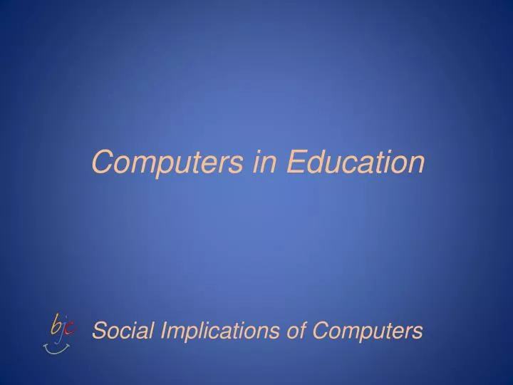 computers in education