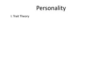 Personality