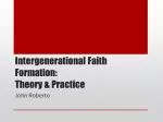 Intergenerational Faith Formation: Theory &amp; Practice - slide 1
