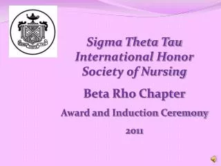 Sigma Theta Tau International Honor Society of Nursing Beta Rho Chapter