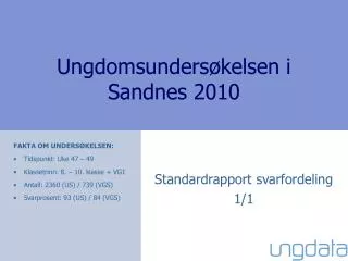 Ungdomsundersøkelsen i Sandnes 2010