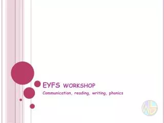 EYFS workshop