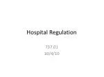 Hospital Regulation - slide 1