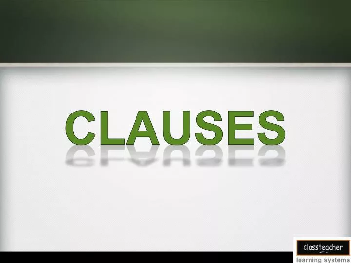 clauses