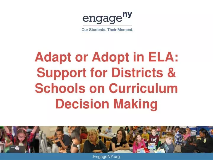 adapt or adopt in ela support for districts schools on curriculum decision making