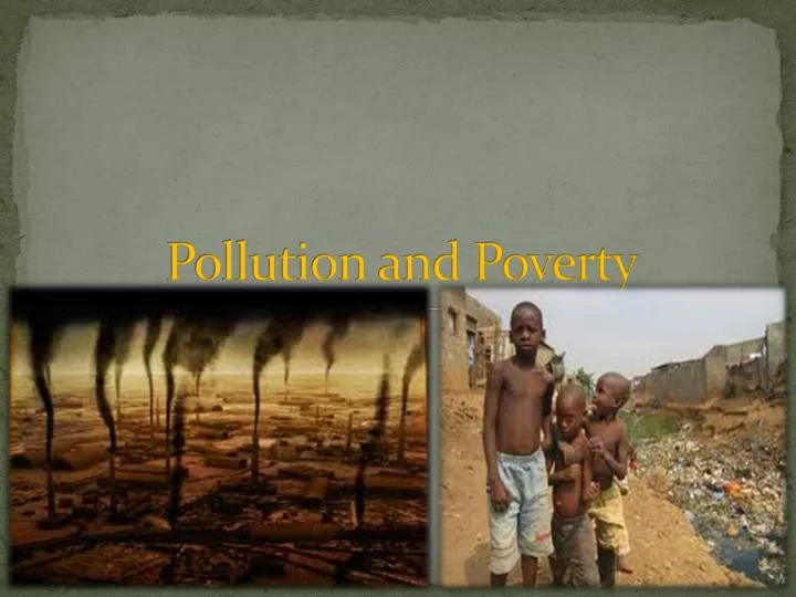 pollution and poverty