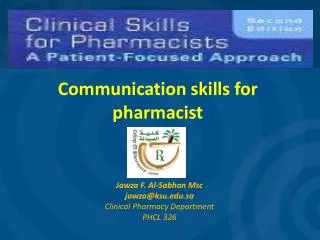 Communication skills for pharmacist