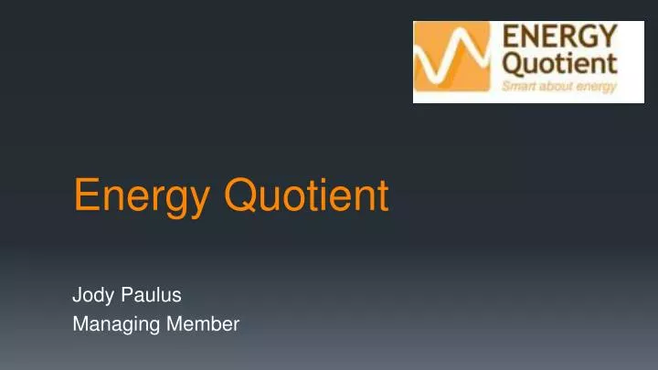 energy quotient