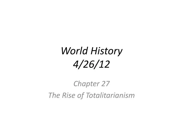 world history 4 26 12