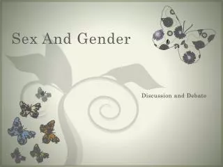 Sex And Gender