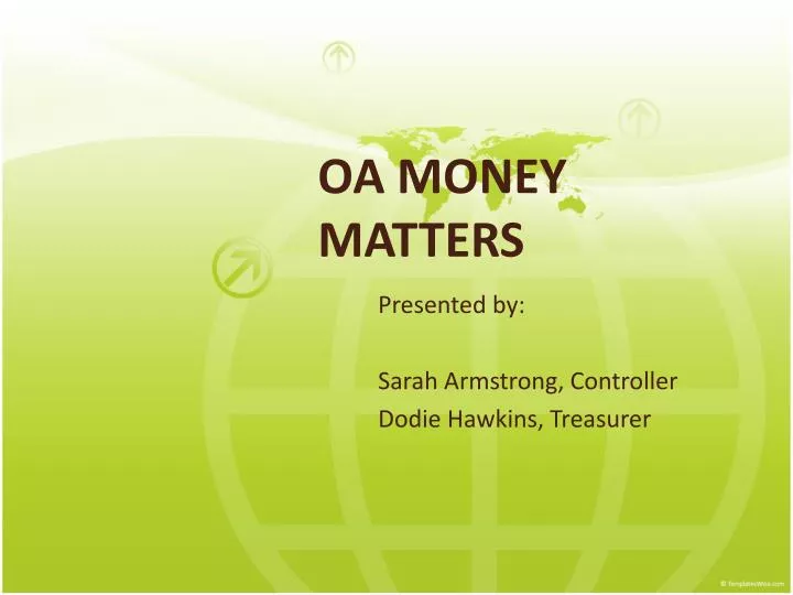oa money matters