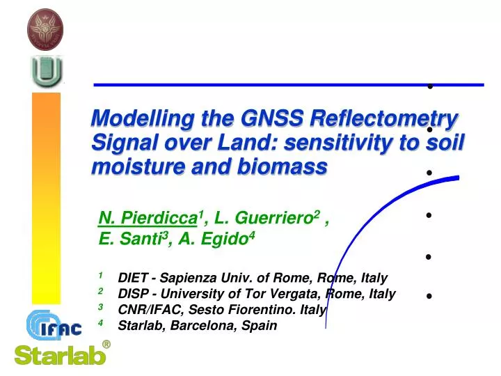 modelling the gnss reflectometry signal over land sensitivity to soil moisture and biomass