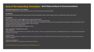 Zone of the Impending: Articulation