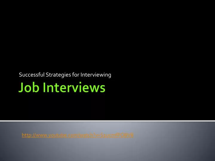 successful strategies for interviewing