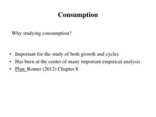 Consumption