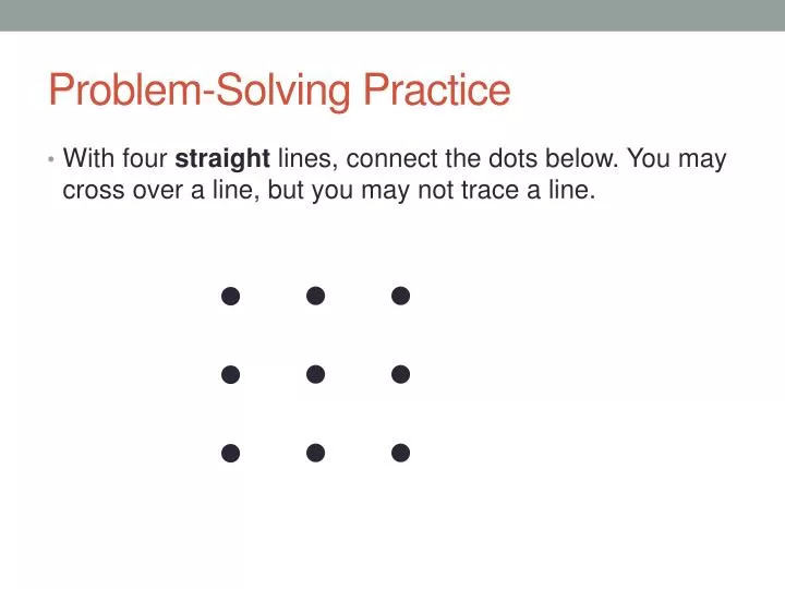 problem solving practice