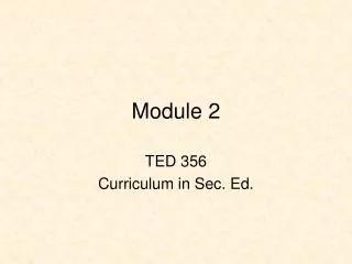 Module 2