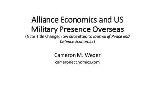 Cameron M. Weber cameroneconomics.com