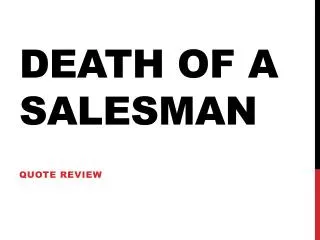 Death of a Salesman