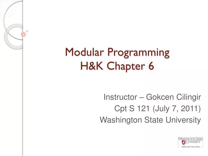 modular programming h k chapter 6