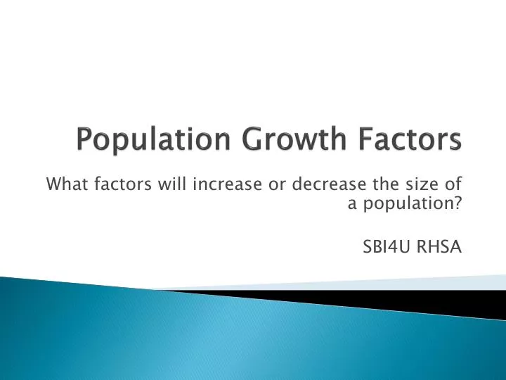 population growth factors