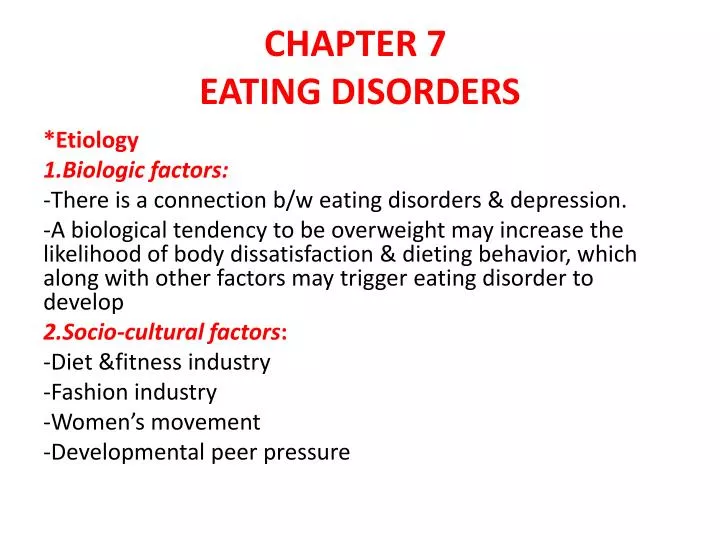 chapter 7 eating disorders