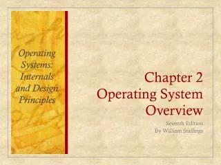 Chapter 2 Operating System Overview