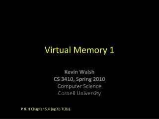 Virtual Memory 1