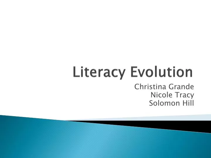 literacy evolution