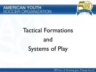 Tactical Formations and Systems of Play