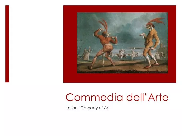 commedia dell arte