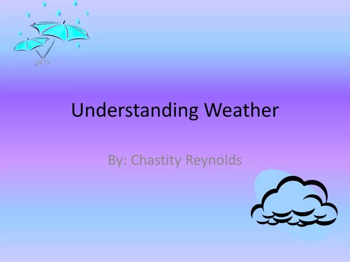 understanding weather