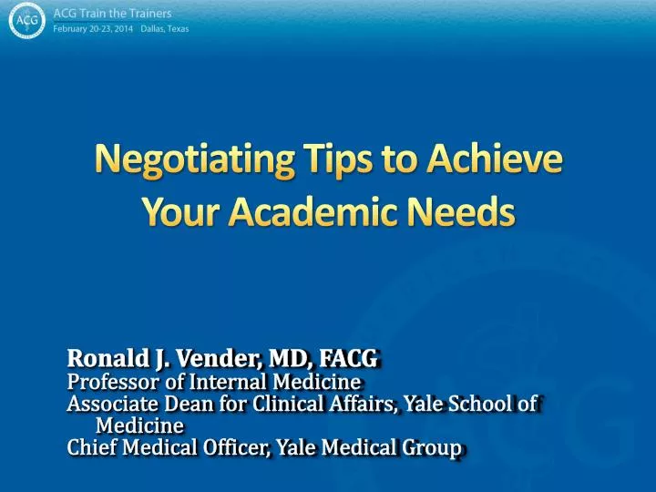 negotiating tips to achieve your academic needs