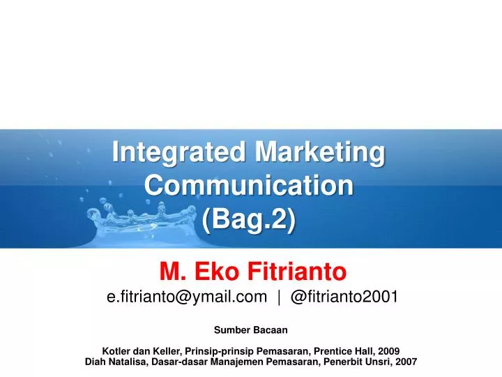 integrated marketing communication bag 2