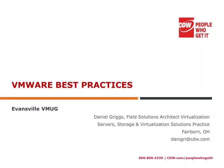 vmware best practices
