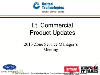 Lt. Commercial Product Updates