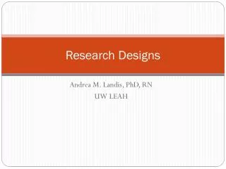 Research Designs