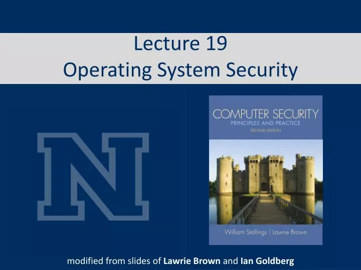 lecture 19 operating system security