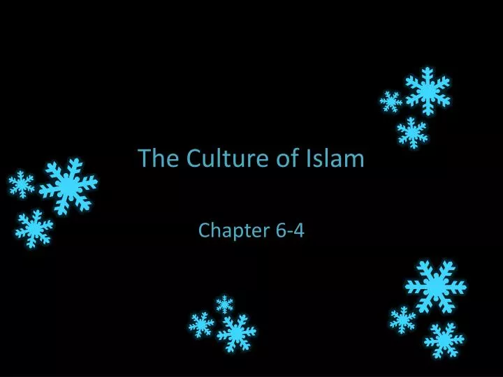 the culture of islam